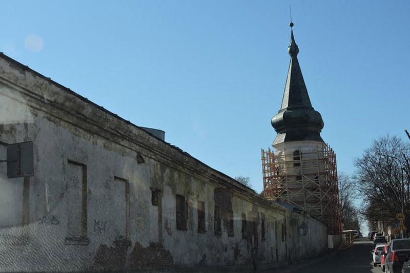 Ремонт башни Ратуши в Выборге